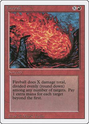 Fireball card from Revised Edition