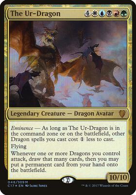 The Ur-Dragon (Commander 2017) card from Oversize Cards