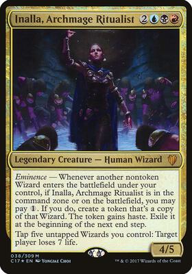 Inalla, Archmage Ritualist (Commander 2017) card from Oversize Cards