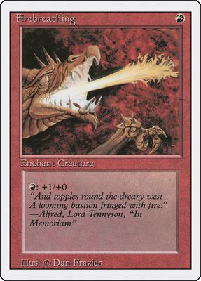Firebreathing card from Revised Edition