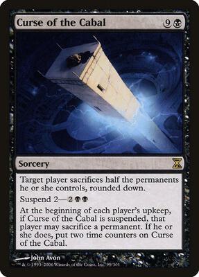 Curse of the Cabal card from Time Spiral