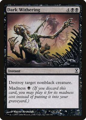 Dark Withering card from Time Spiral