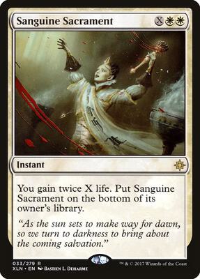 Sanguine Sacrament card from Ixalan