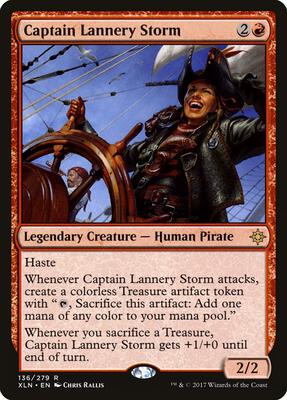 Captain Lannery Storm card from Ixalan