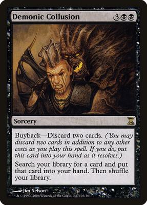 Demonic Collusion card from Time Spiral