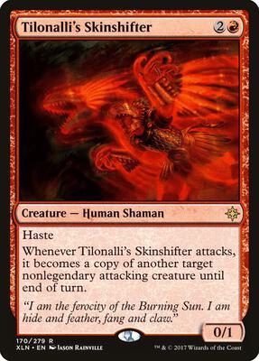 Tilonalli's Skinshifter card from Ixalan