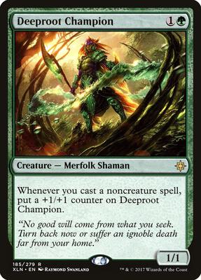 Deeproot Champion card from Ixalan