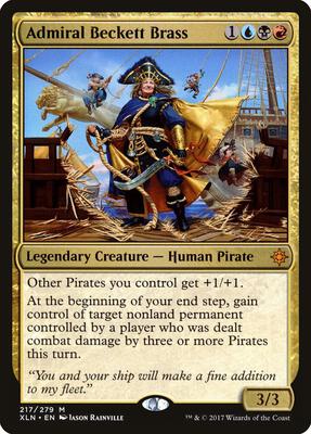 Admiral Beckett Brass card from Ixalan