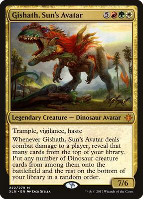 Gishath, Sun's Avatar card from Ixalan