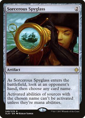 Sorcerous Spyglass card from Ixalan