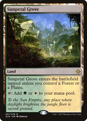 Sunpetal Grove card from Ixalan