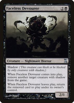 Faceless Devourer card from Time Spiral
