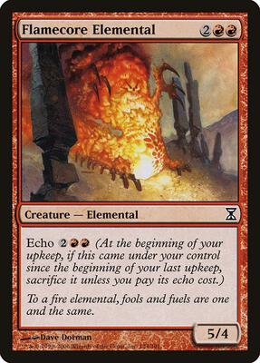 Flamecore Elemental card from Time Spiral