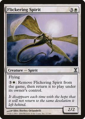 Flickering Spirit card from Time Spiral