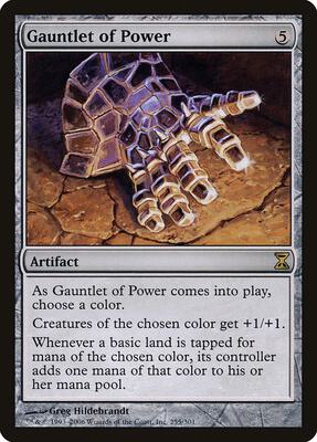 Gauntlet of Power card from Time Spiral