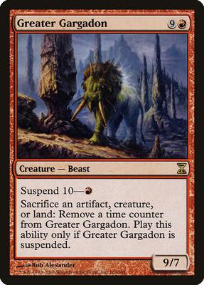 Greater Gargadon card from Time Spiral