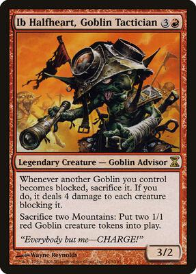 Ib Halfheart, Goblin Tactician card from Time Spiral