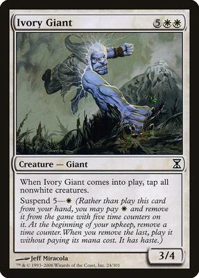Ivory Giant card from Time Spiral
