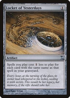 Locket of Yesterdays card from Time Spiral