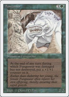 Fungusaur card from Revised Edition