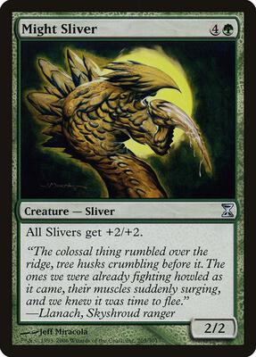 Might Sliver card from Time Spiral