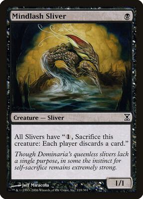 Mindlash Sliver card from Time Spiral