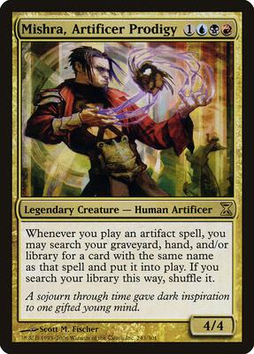 Mishra, Artificer Prodigy card from Time Spiral