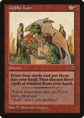 Goblin Lore card from Portal Second Age