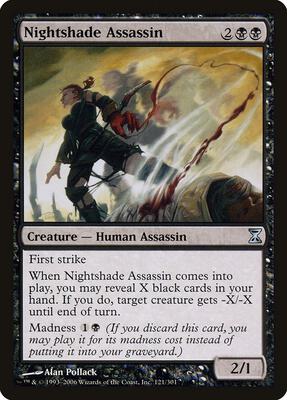 Nightshade Assassin card from Time Spiral