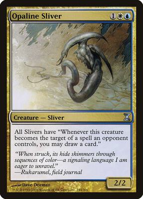 Opaline Sliver card from Time Spiral