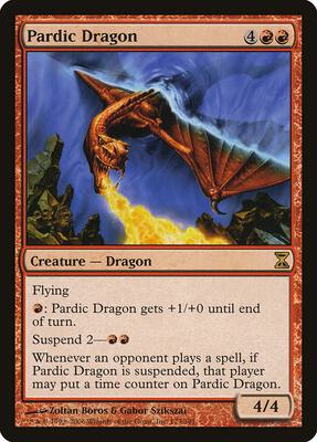 Pardic Dragon card from Time Spiral