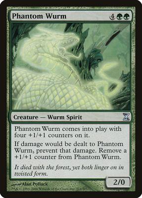 Phantom Wurm card from Time Spiral