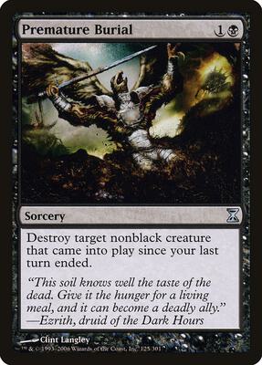 Premature Burial card from Time Spiral