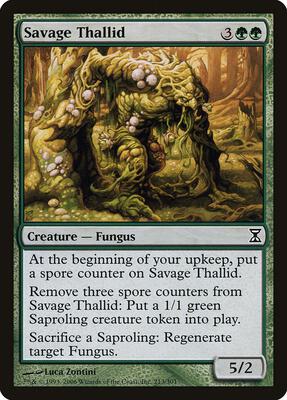 Savage Thallid card from Time Spiral
