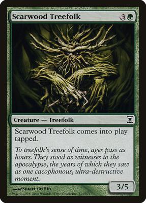 Scarwood Treefolk card from Time Spiral
