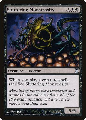 Skittering Monstrosity card from Time Spiral