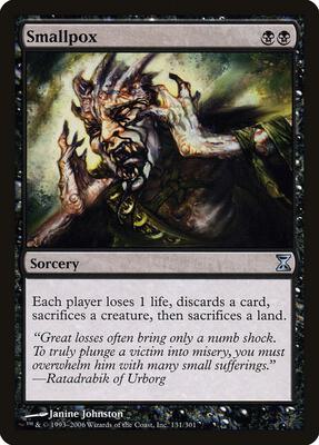 Smallpox card from Time Spiral