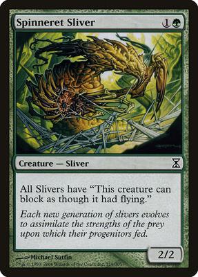 Spinneret Sliver card from Time Spiral