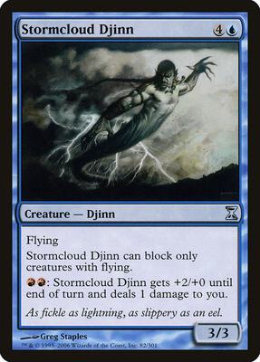 Stormcloud Djinn card from Time Spiral