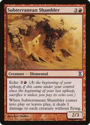 Subterranean Shambler card from Time Spiral
