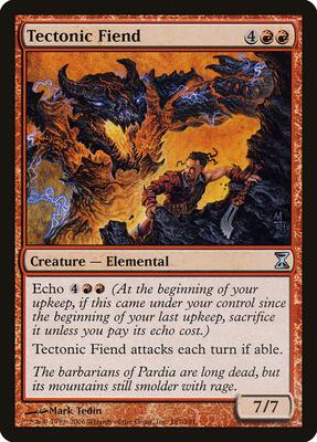 Tectonic Fiend card from Time Spiral