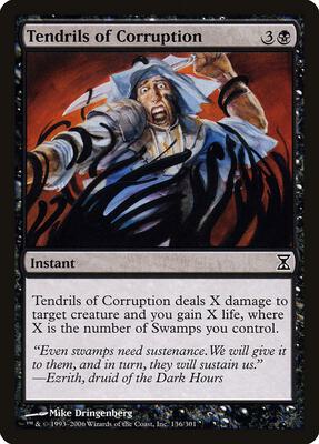 Tendrils of Corruption card from Time Spiral