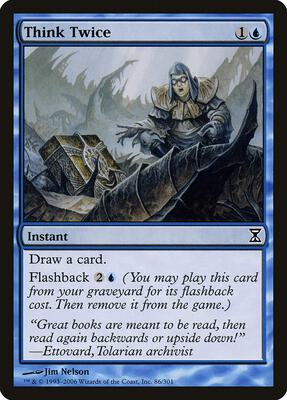 Think Twice card from Time Spiral