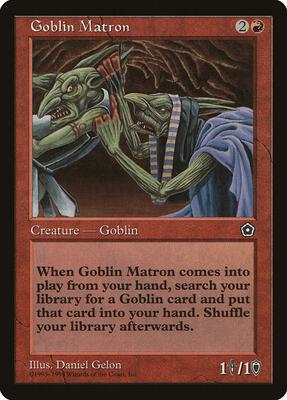 Goblin Matron card from Portal Second Age