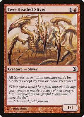 Two-Headed Sliver card from Time Spiral