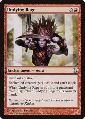 Undying Rage card from Time Spiral