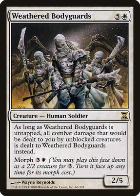 Weathered Bodyguards card from Time Spiral