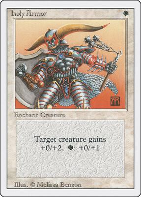 Holy Armor card from Revised Edition