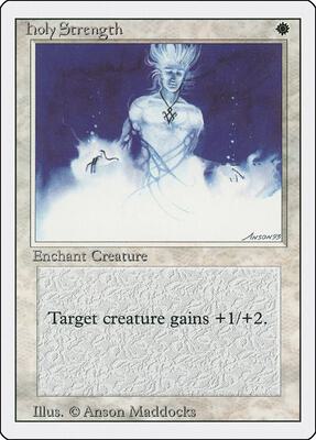 Holy Strength card from Revised Edition
