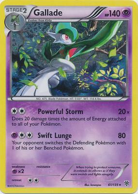 Gallade - 61/135 (Cosmos Holo) card from Blister Exclusives